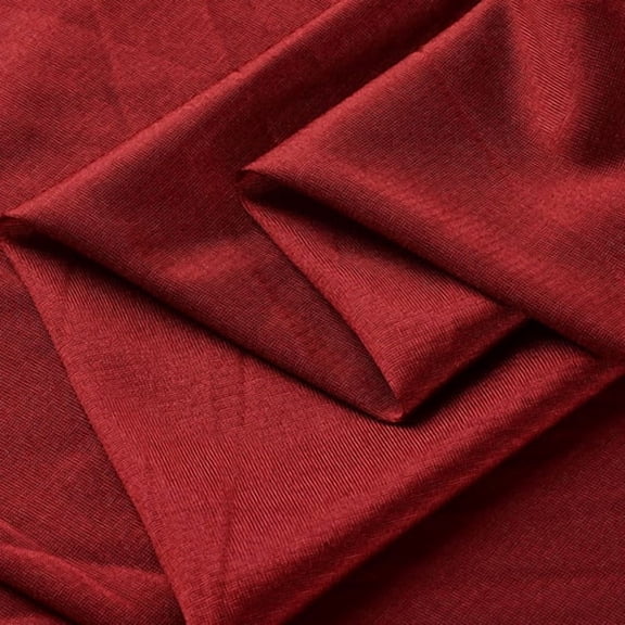 ERDOUY 39*63in Premium Elastic Knitted Lining Fabric, Ultra-Soft Breathable Textile Ideal for Clothing, Formal Attire, Performance Wear & Dresses, Wine Red
