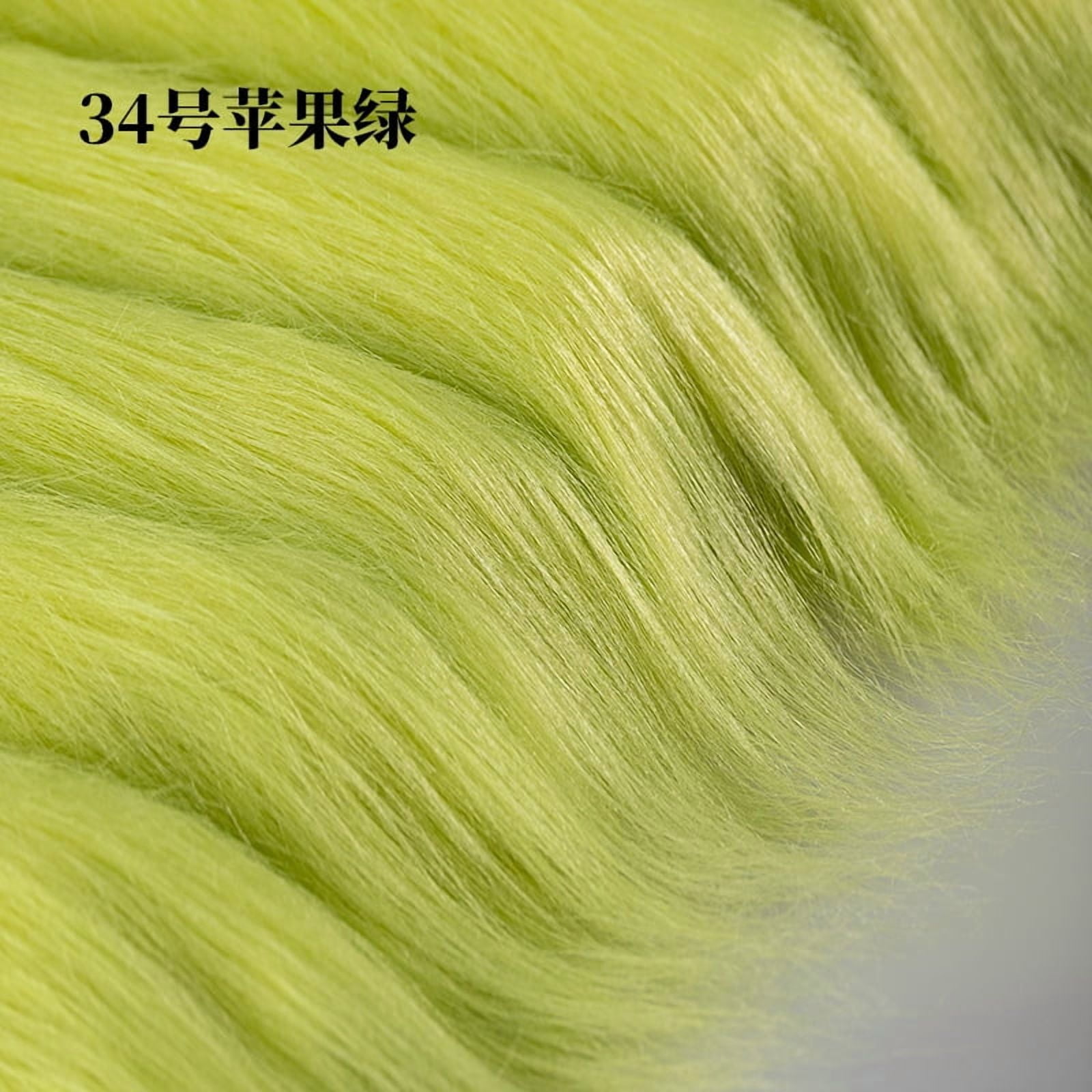 ERDOUY 39"x71" Faux Fur Fabric, Christmas Fluffy Fuzzy Shaggy Synthetic Plush Fake Fur Cuts Ideal for Sewing DIY Winter Costumes, Miniature Dolls, Rugs Mats & Gift Crafts,Color 32