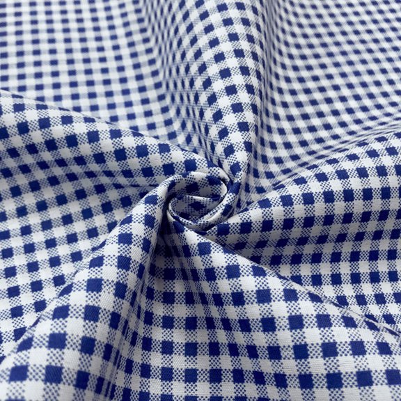 ERDOUY 39x59 Inch Checkered Decorative Polyester Fabric, Versatile Multi-Use Material for Photography Backdrops, Tablecloths, Curtains & Home Decor Projects, Dark Blue