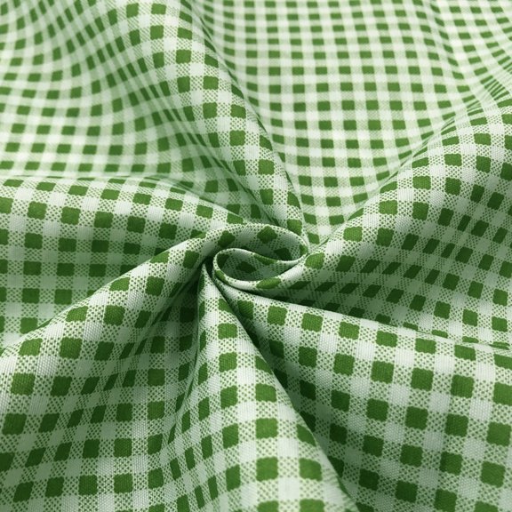 ERDOUY 39x59 Inch Checkered Decorative Polyester Fabric, Versatile Multi-Use Material for Photography Backdrops, Tablecloths, Curtains & Home Decor Projects, Light Green
