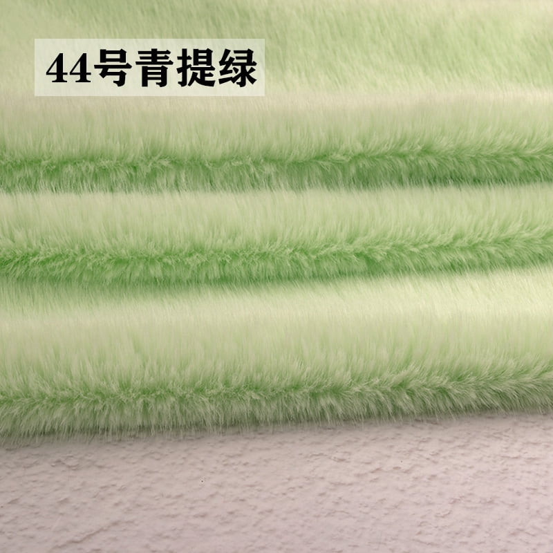 ERDOUY 39x63 Inch Short Pile Faux Fur Fabric, Soft Smooth Plush Material for Sewing, Crafts, Hobby Projects & DIY Craft Strips,Light Green B