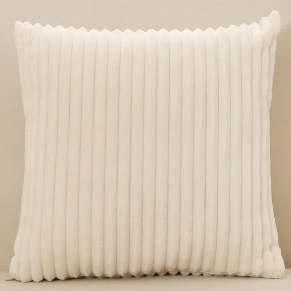 ERDOUY 4Pcs Simple magic pile pillow case Classic and timeless, pure color simple pillowcase, with any bed is brilliant 17.72x17.72inch(off-white