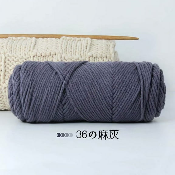 ERDOUY 500g Pure Wool Yarn for Knitting & Crocheting - Premium Hand-Dyed Natural Fiber, Super Soft Durable Yarn for Sweaters, Scarves, Blankets| Hometown Wool Craft Supplies Hemp Grey