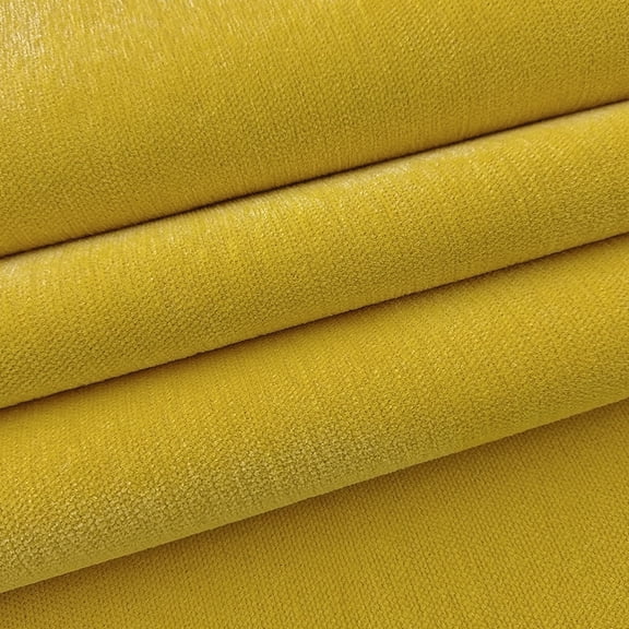 ERDOUY 58" x 39" Plush Chenille Fabric, Ultra Soft Luxury Material, Cozy Textile for Home Decoration, Apparel Design & Handmade Craft Projects, Yellow