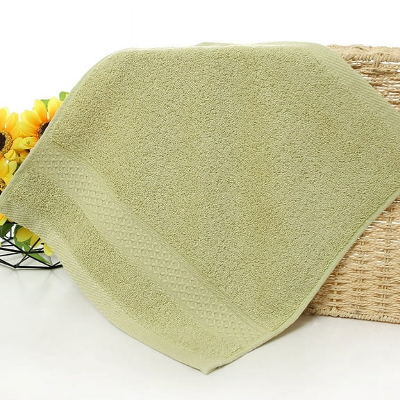 ERDOUY 6-Pack 35x35cm Light Green Pure Cotton Square Towels Set, Soft Absorbent Durable Gentle Texture Towels for Bathroom Daily Use, Hand & Body Drying