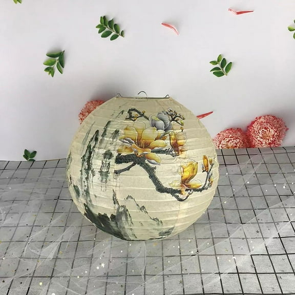 ERDOUY 6 Pack Chinese Paper Lantern Lantern for Chinese Oriental Style Restaurant Home Wedding Party Decoration, 11.8Inch(16)