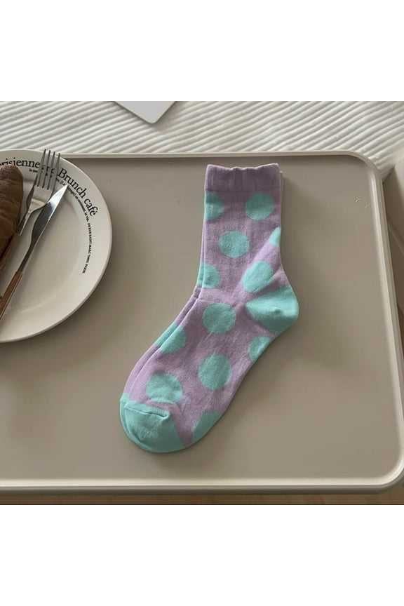 6 Pairs Womens Soft and Thin Above - Ankle Cotton Crew Socks (A06)