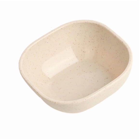 ERDOUY 6-Piece Dark Gray Condiment Server Set, 3.73.7in Reusable Dipping Bowls, Seasoning Dishes & Sauce Plates for Kitchen, Dining & Food Serving, Beige