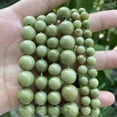 thumbnail image 1 of ERDOUY 8mm natural green natural stone scattered beads round beads hand woven bracelet necklace accessories, 1 of 1