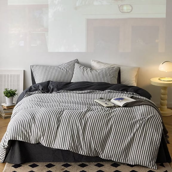 ERDOUY Bed Sheets Set, Bedding Sheets Pillowcases Kit, Twin Bed Set, Hotel Bedding, Home Decor(Black)