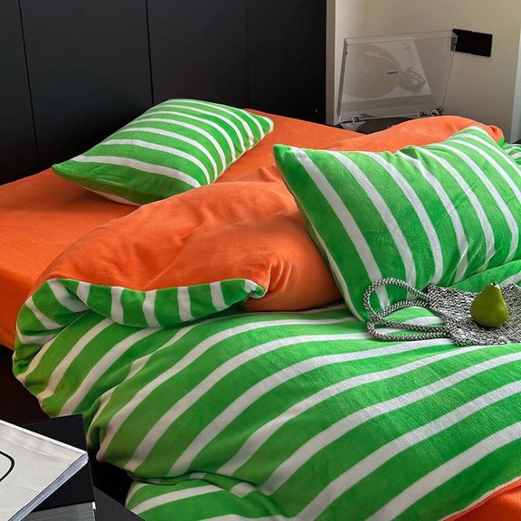 ERDOUY Bed Sheets Set, Bedding Sheets Pillowcases Kit, Twin Bed Set, Hotel Bedding, Home Decor(Green)