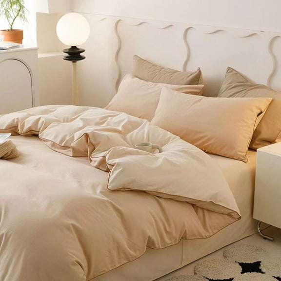 ERDOUY Bed Sheets Set, Bedding Sheets Pillowcases Kit, Twin Bed Set, Hotel Bedding, Home Decor(Khaki)