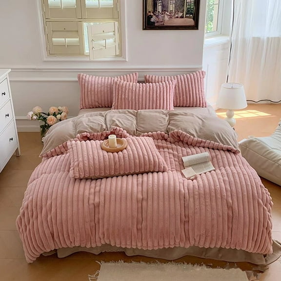 ERDOUY Bed Sheets Set, Bedding Sheets Pillowcases Kit, Twin Bed Set, Hotel Bedding, Home Decor(Pink)