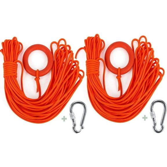 ERDOUY Beiruoyu Water Floating Lifesaving Rope 98.4FT,Outdoor Professional Throwing Rope Rescue Lifeguard Rescue Lifeline with Bracelet/Hand Ring for Swimming Boating Fishing