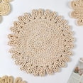thumbnail image 1 of ERDOUY Boho Wall Basket ,Seagrass Rattan Wicker Boho Wall Decor, Eco-Friendly Round Wall Art for Farmhouse Bedroom Living Room Display Table Settings Kitchen Home (Style C), 1 of 4