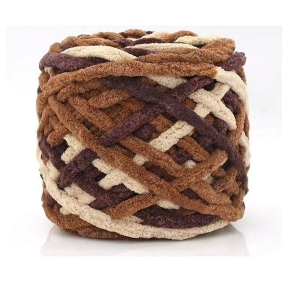 ERDOUY Chunky Yarn, Super Soft Acrylic Bulky Thick Washable Yarn for Arm Knitting DIY Handmade Blankets Scarf Sweater Cream About 100g(A26)