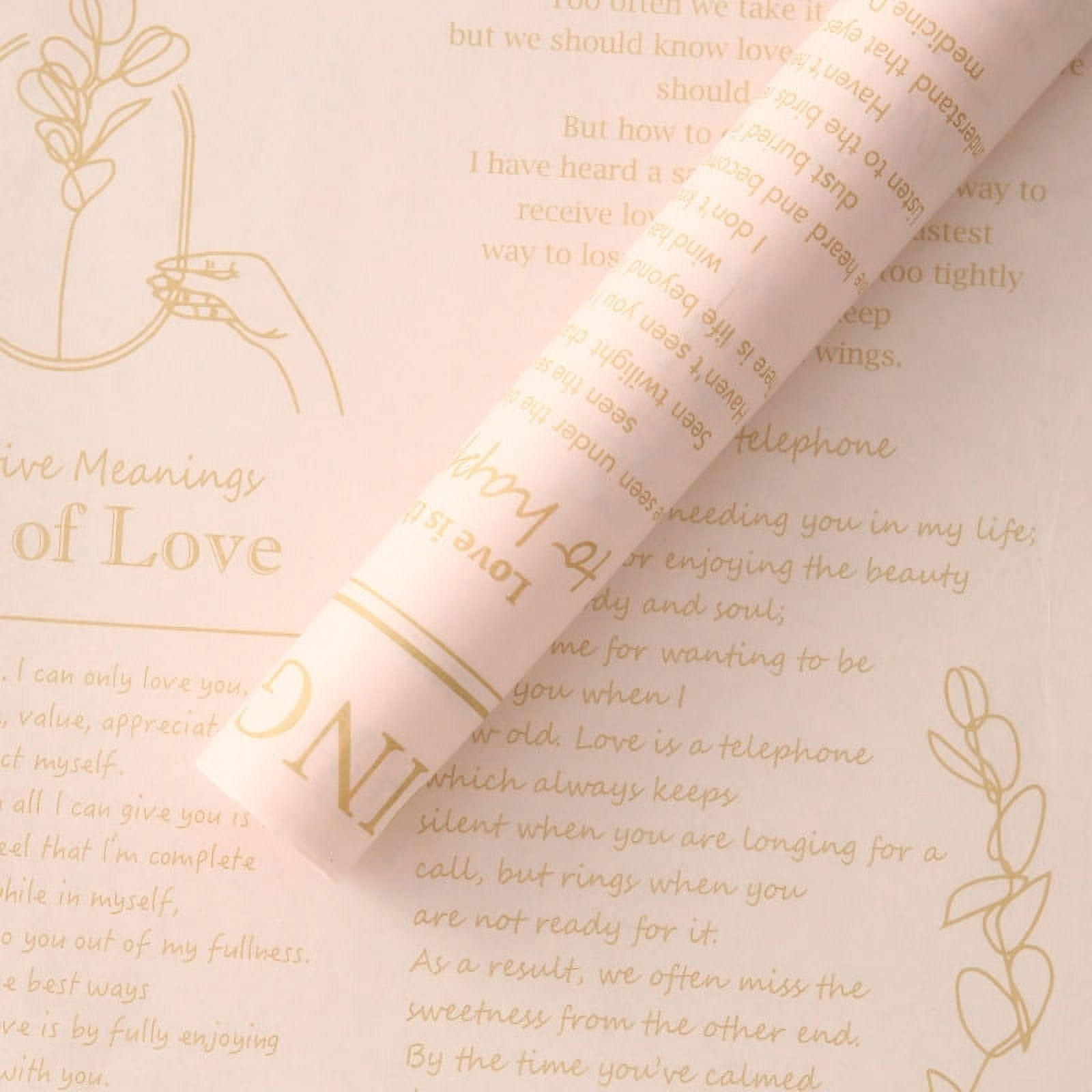 ERDOUY Cotton Wrapping Flower Paper NonWoven Floral Wrapping Paper 20