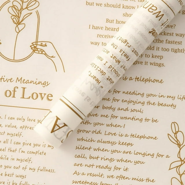 ERDOUY Cotton Wrapping Flower Paper NonWoven Floral Wrapping Paper 20