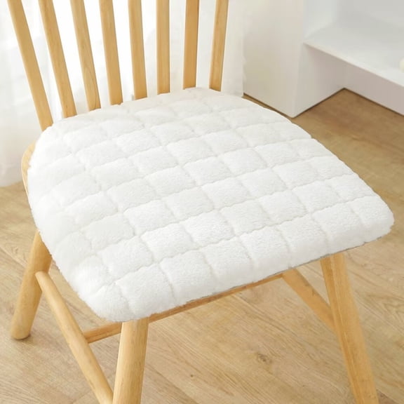 ERDOUY Cushion Garden Terrace Home Kitchen Office Thick Comfortable Cushion, White, 16.93 * 16 inches