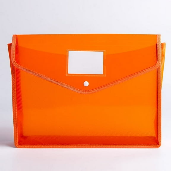 ERDOUY Expanding File Folder Document Organizer with Button, Waterproof Transparent Document Bag, Letter A4 Expandable File Folder for Home Office Organization，10 Pack