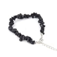 thumbnail image 1 of ERDOUY Handmade Beaded Bracelet, Suitable for Men and Women, Vintage Natural Stone Crystal Adjustable Bracelet (Black), 1 of 2