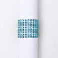 thumbnail image 1 of ERDOUY Hotel Restaurant Set Up 8 Rows of Mesh Diamond Napkin Buckles for Festivals and Wedding Supplies Simulated Diamond Decorative Napkin Rings (Light Blue, 30 pieces), 1 of 3