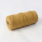 ERDOUY Macrame Cord 2mm x 110yards Natural Macrame Cotton Rope Colored Macrame Rope Soft Cotton Cord Macrame Supplies Craft Rope Macrame Yarn for Plant Hanger Wall Hanger  Khaki