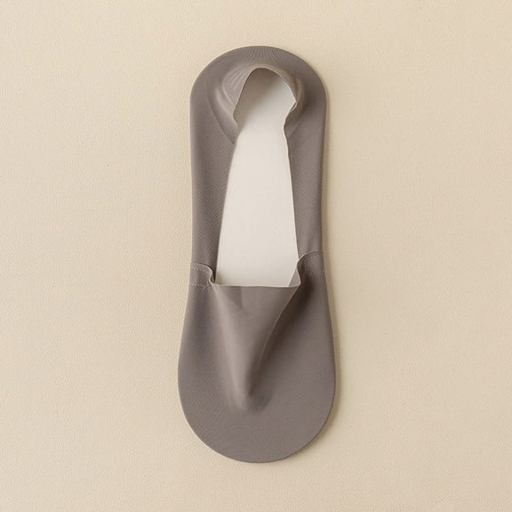 ERDOUY Men’s Non-Slip No-Show Low-Cut Boat Socks for Casual Wear 10 Pack,Dark Grey