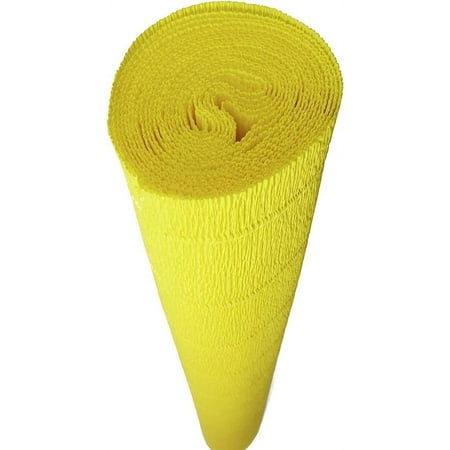 ERDOUY Premium Italian Crepe Paper Roll Heavy-Weight 180 Gram,Yellow