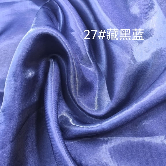 ERDOUY Shiny Water Gloss Satin Fabric 39x59in, Smooth High-Shine Material for Wedding & Home Decor,Blue A