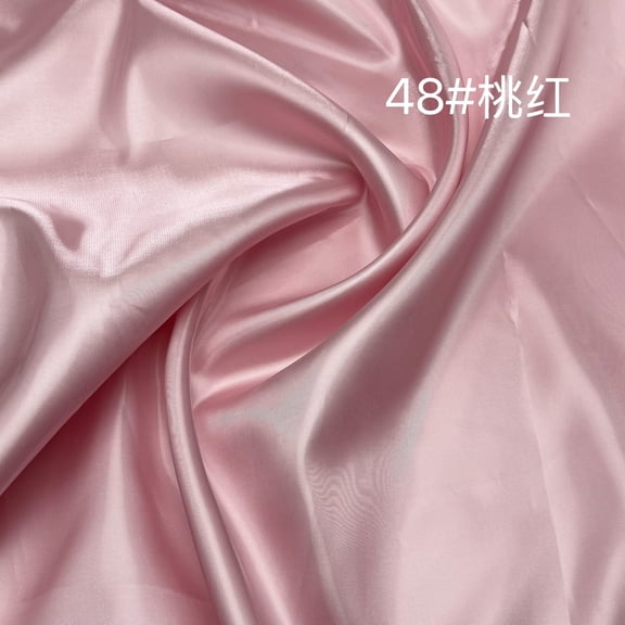 ERDOUY Shiny Water Gloss Satin Fabric 39x59in, Smooth High-Shine Material for Wedding & Home Decor,Pink C