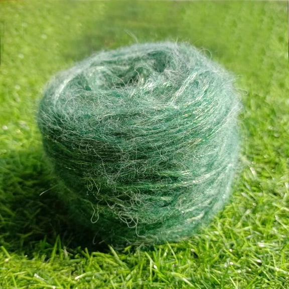 ERDOUY Soft Plush Wool Acrylic Blend Yarn for Doll Hair Making - Curly Fancy Loop Coils, Needle Felting, Crochet & Knitting Fiber, Carded Sheep Wool Roving DIY Craft(100gA95)