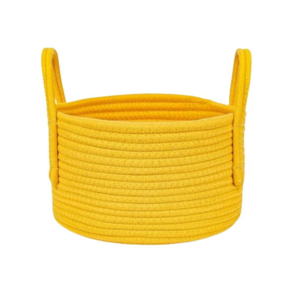 ERDOUY Storage Box for Pantry Organizer and Storage,Perfect for Bathroom,Cabinet,Kitchen,Fridge,Closet Organization Supplies 9.5*9.5*5.51inch (Yellow)