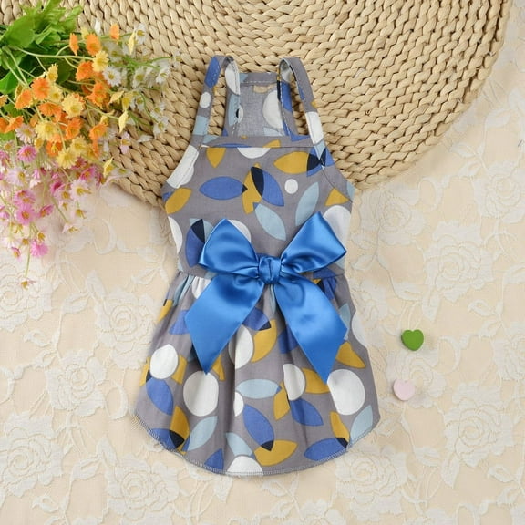 ERDOUY Sweet Puppy Dog Dress,Cute Princess Cat Dresses Dog Skirt for Small Girl Dogs, A132,M