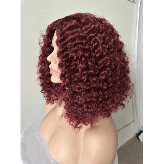 ERDOUY Wig Curly Hair Wave Medium Temperament Wig Headgear,11.8inA91