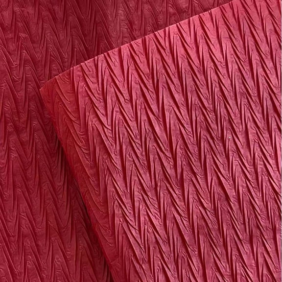 ERDOUY gifts, flowers, gift box packaging paper, V-shaped pleated paper lining with flower packaging paper ,wine red