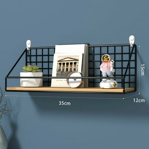 ERDOUY nail board rack set, metal bracket, display wall organizer, office garage workbench storage tray (black, style 1)