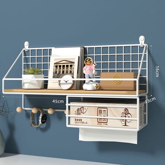 ERDOUY nail board rack set, metal bracket, display wall organizer, office garage workbench storage tray (white, style 3)