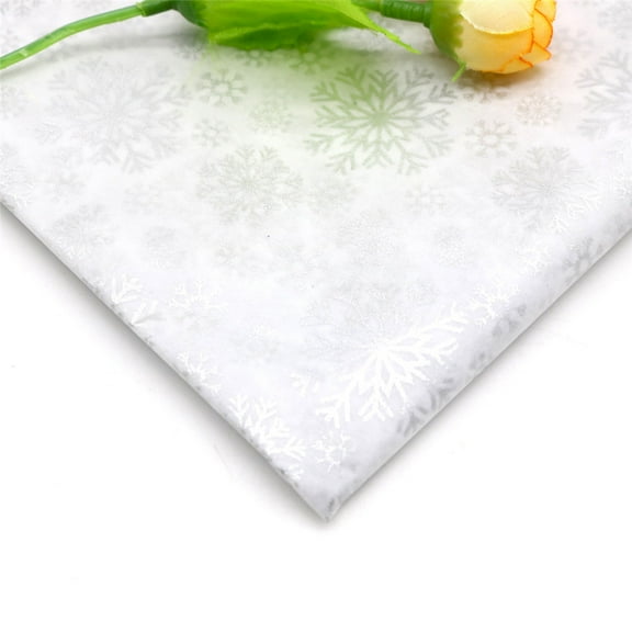 ERDOUY snow pear paper gifts Christmas series snowflake flowers bouquet wrapping paper copy paper gift wrapping paper ,snowflake silver