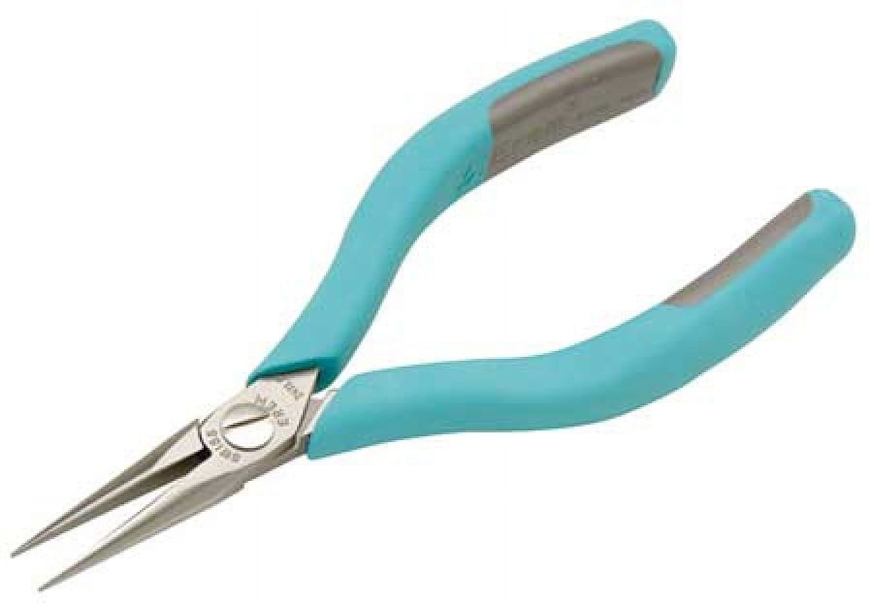 erem 2411pd 5   fine point needle nose pliers serrated jaws with ergonomic handles