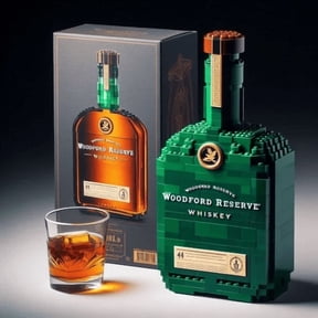 Fun DIY Building Blocks – Whiskey Bottle Inspired Mini Model Set – Vodka Rum Tequila Liqueur Design – Brick Toy Kit for Adults, Brick Enthusiasts, and Alcohol Bottle Model Collectors