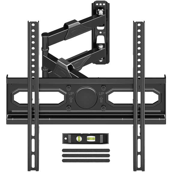 Mountory Full Motion TV Wall Mount for 26-60" TVs, Swivel and Tilt TV Mount with Single Stud, Max VESA 400x400, up to 77 lbs