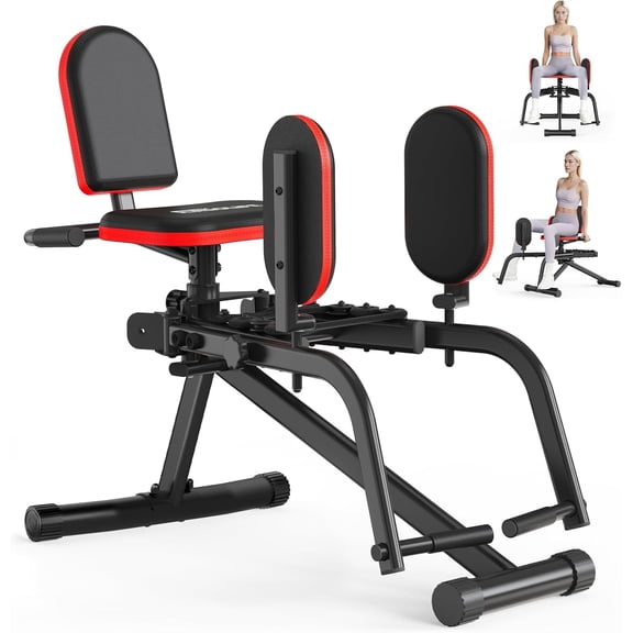ERGOLIFE Hip Abductor Adductor Machine for Home Gym, 2 in 1 Inner and Outer Thigh Machine, 6-Level Resistance Leg & Glute Workout Equipment, Compact Booty Builder with Plush Padding 440 lbs Capacity