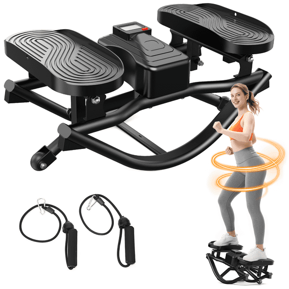 ERGOLIFE Rock Stepper Side to Side, Rocking Stair Stepper for Exercise at Home, Full Body Workout & Low-Impact Balance Board, Quiet Fully Assembled Cardio Fitness Equipment with 330 LBS Capacity