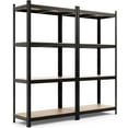 ERGOMASTER Storage Shelves Metal Garage Shelving Unit 4Shelf
