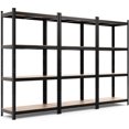 ERGOMASTER Storage Shelves Metal Garage Shelving Unit 4Shelf