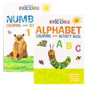 ERIC CARLE Coloring & Activity Book 2 Titles, for Learning Drawing Coloring, Gift for Kids Toddler, 80 Pages, 2-Pack
