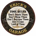 thumbnail image 1 of ERICK'S Garage Rules 12" Round Metal Sign Garage Bar Wall Décor 200120013162, 1 of 1
