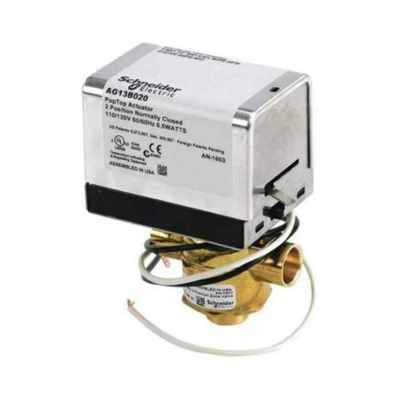 ERIE CONTROLS VT3213G13B020 120v 12 Sweat 3 Way Erie Poptop Zone Valve Gener