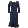 thumbnail image 1 of ERIN Women's Eclipse Pensil Dress, Blue, 4, 1 of 3